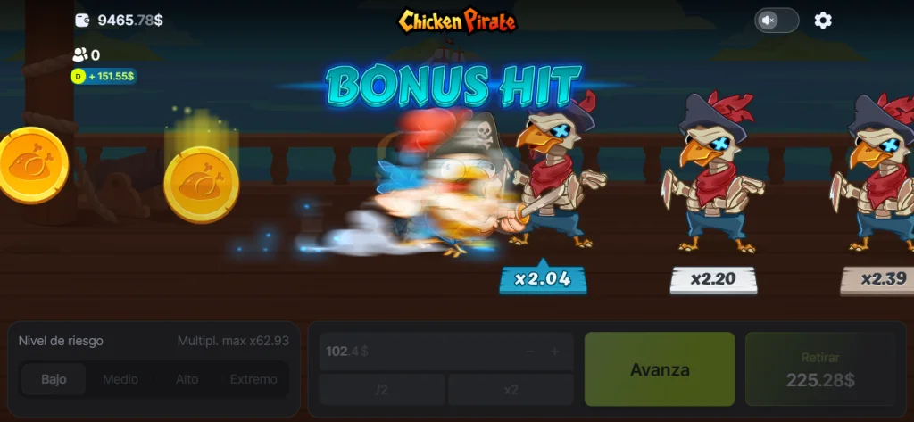 Chicken Pirate Juego