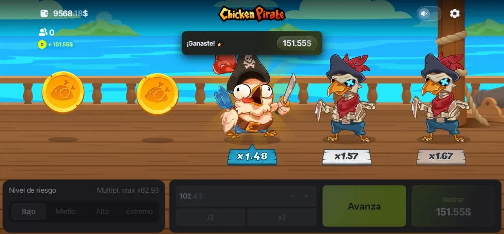 Demo Juego Chicken Pirate