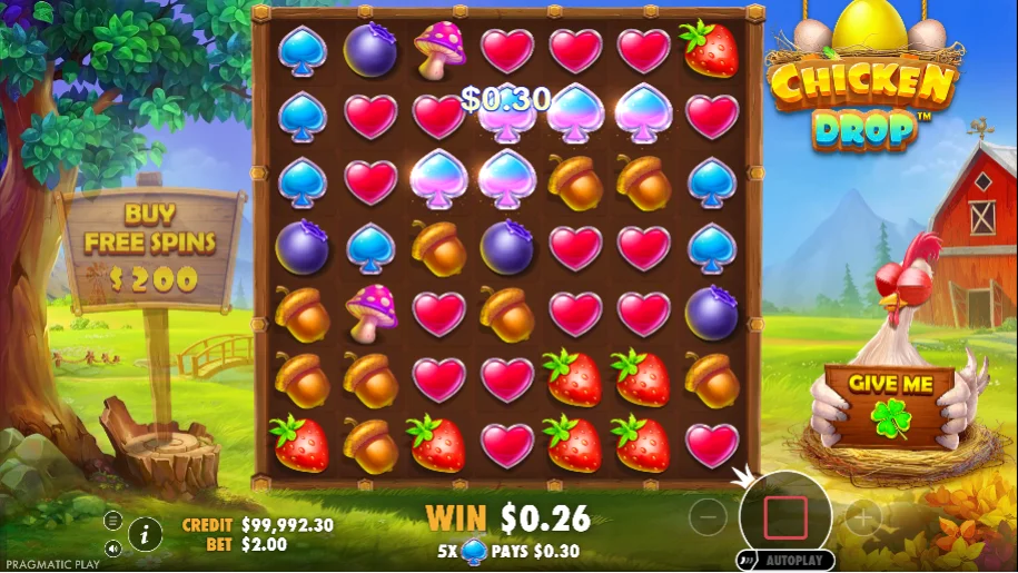 Juego Chicken Drop