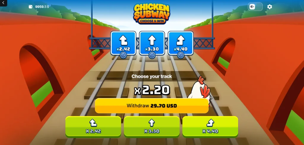 Juego Chicken Subway